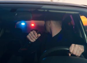 Man being stopped by cops for suspected DWI. Man being stopped by cops for suspected DWI.