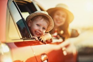 Child in Backseat of Vehicle